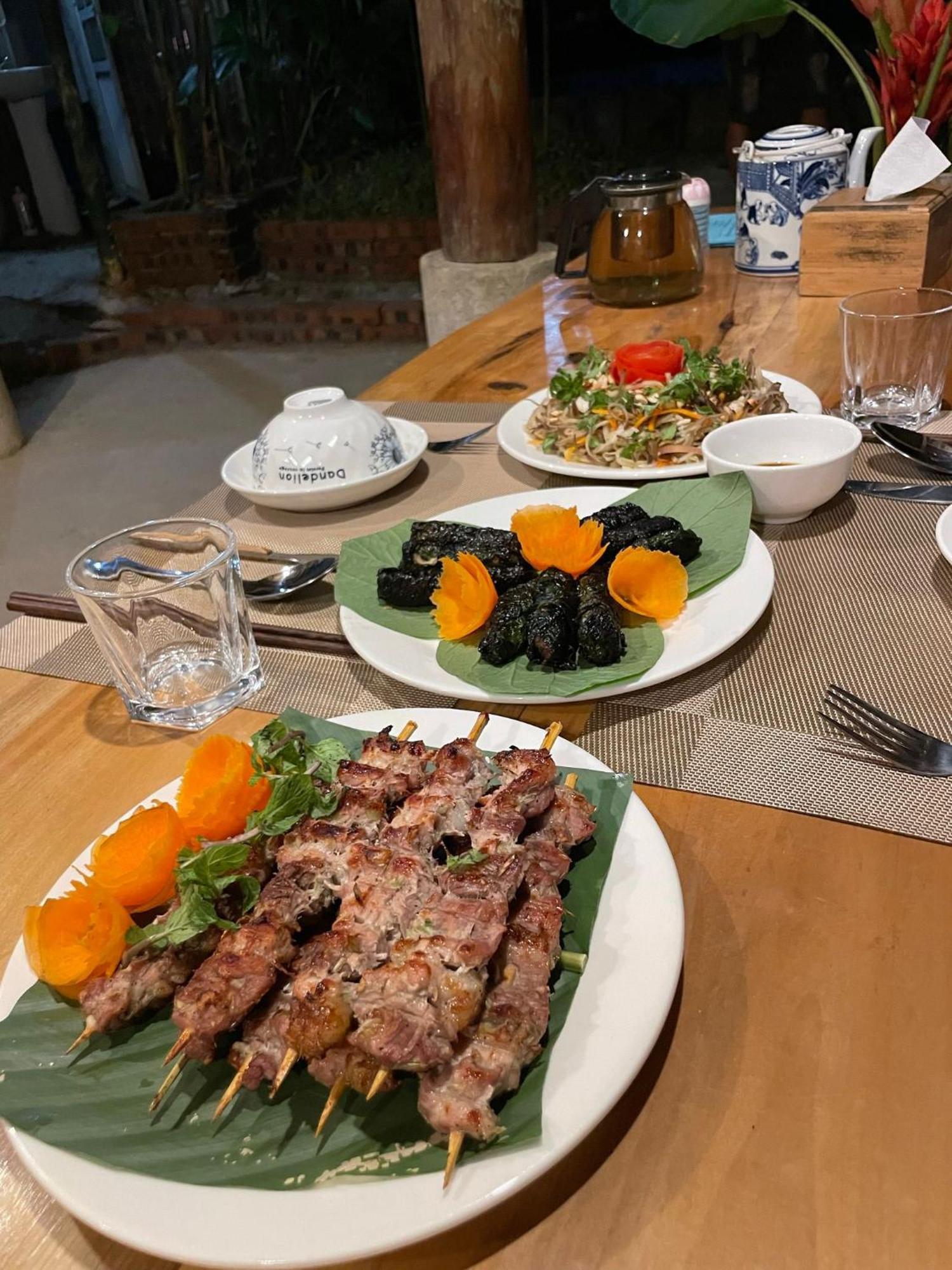 לינה וארוחת בוקר Huong Ba Thuoc Puluong Aroma מראה חיצוני תמונה